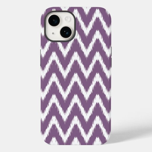 Violet Asian Moods Ikat Chevrons Case-Mate iPhone Hülle (Rückseite)