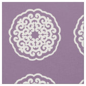 Violet Asian Moods Mandalla ~ kleines Muster Stoff (Nahaufnahme)
