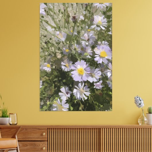 Violet Asters Leinwanddruck (Insitu (Wohnzimmer))