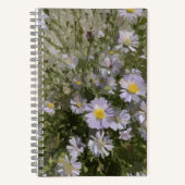Violet Asters Notebook Notizblock (Vorderseite)