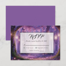 Violet auf der Waldhochzeit um Mitternacht