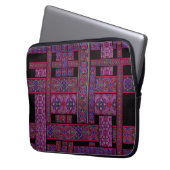 Violet Aurora gestanztes Glas Laptop-Sieb Laptopschutzhülle (Vorderseite Links)