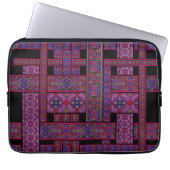 Violet Aurora gestanztes Glas Laptop-Sieb Laptopschutzhülle (Vorderseite)