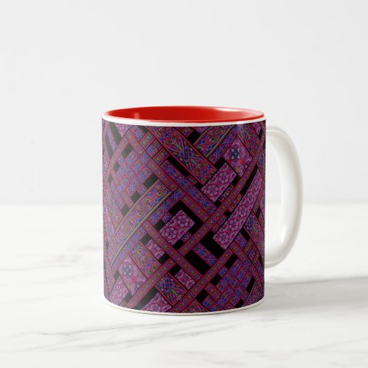 Violet Aurora Tasse aus festem Glas (VorderseiteRechts)