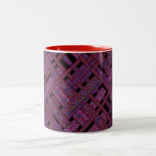 Violet Aurora Tasse aus festem Glas (Mittel)