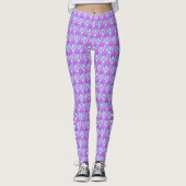 Violet Awareness Ribbon Hope & Cure Angel Leggings (Vorderseite)