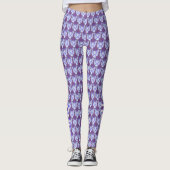 Violet Awareness Ribbon Hope & Cure Angel Leggings (Vorderseite)