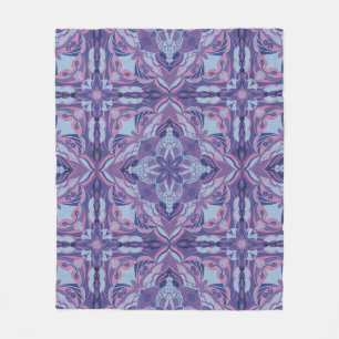 Violet Azulejo Spanish Tile Fleecedecke