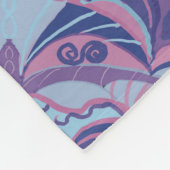 Violet Azulejo Spanish Tile Fleecedecke (Ecke)