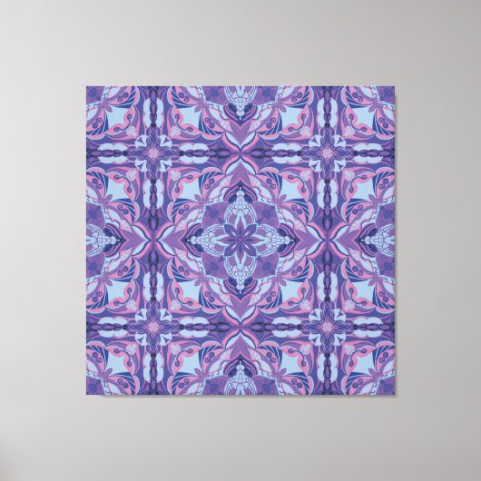 Violet Azulejo Spanish Tile Leinwanddruck (Vorderseite)