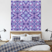Violet Azulejo Spanish Tile Leinwanddruck (Insitu (Schlafzimmer))