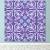 Violet Azulejo Spanish Tile Leinwanddruck (Insitu (Holzboden))