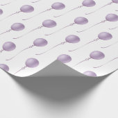 Violet balloon Gift Wrapping Paper - Cadeaupapier Geschenkpapier (Ecke)