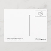 Violet bei Blume - Weißer Westie Postkarte (Rückseite)