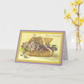 Violet Best wünscht Vintage Flora Karte (Gelbe Blume)