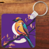Violet Birdie Pendant Schlüsselanhänger (Rückseite)