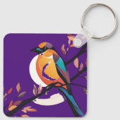 Violet Birdie Pendant Schlüsselanhänger (Rückseite)
