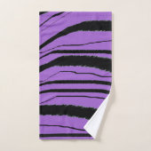 Violet Black Animal Print Geschenk Badhandtuch Set (Handtuch)