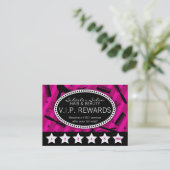 Violet & Black Salon Loyalität Treuekarte (Stehend Vorderseite)