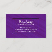 Violet Black und Silver Paparazzi Fotografie Visitenkarte (Rückseite)