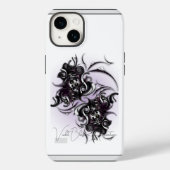 "Violet Blossom Abstraction", Apple iPhone 14 Fall Case-Mate iPhone Hülle (Rückseite)