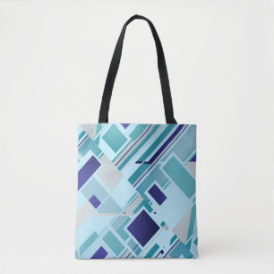 Violet-Blue Aquamarin Gray Aqua Slanted MCM Design Tasche