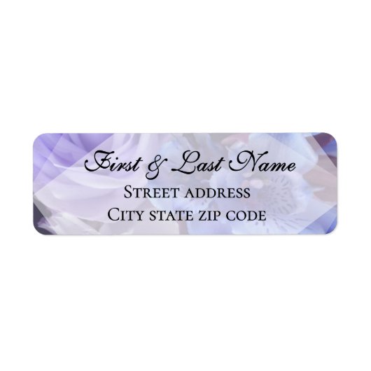 Violet Blue Florals Label (Vorne)