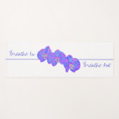 Violet blue orchids - breathe in . Breathe out Yogamatte (Vorderseite (Horizontal))