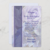 Violet Blue Rose Floral Birthday Card Einladung (Vorne/Hinten)