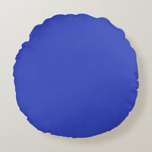 Violet Blue Round Pillow Rundes Kissen (Vorderseite)