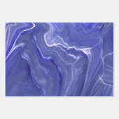 Violet Blue Sea Green Agate Marble Abstraction Geschenkpapier Set (Vorderseite)