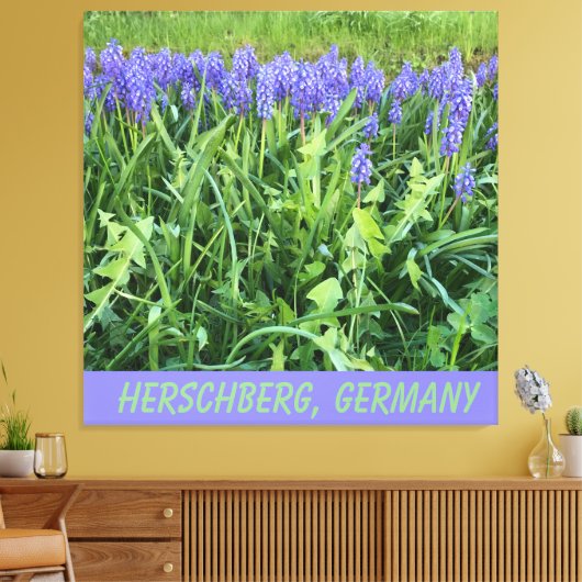 Violet Bluebell Leinwanddruck (Insitu (Wohnzimmer))