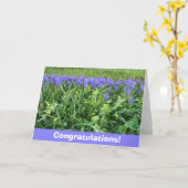 Violet Bluebells Fotografie Karte (Gelbe Blume)