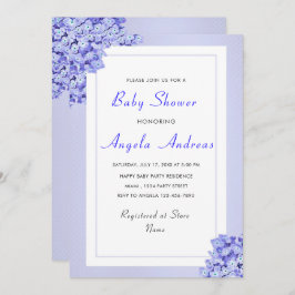 Violet Blume Baby Girl Dusche Einladung Catte