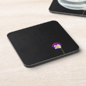 Violet Blume Coaster Beverage Coaster Getränkeuntersetzer (Linke Seite)