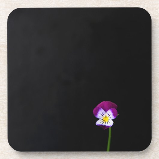 Violet Blume Coaster Beverage Coaster Getränkeuntersetzer (Vorderseite)