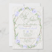 Violet Blume Grünpflanzen Terrarium Babydusche Einladung (Vorderseite)