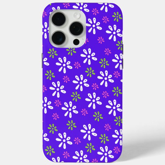 Violet Blume Muster iPhone 15 Pro Max Fall Case-Mate iPhone Hülle (Rückseite)