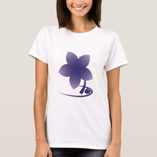 Violet-Blume - nb T-Shirt (Vorderseite)
