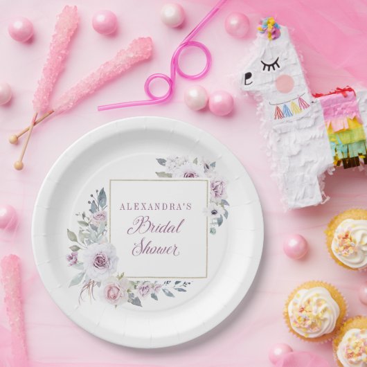 Violet Blush | Brautparty Pappteller (Party)