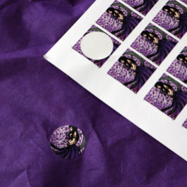 Violet Bly Dancer Runder Aufkleber