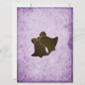 Violet Boho Rustic Wedding Einladung (Rückseite)