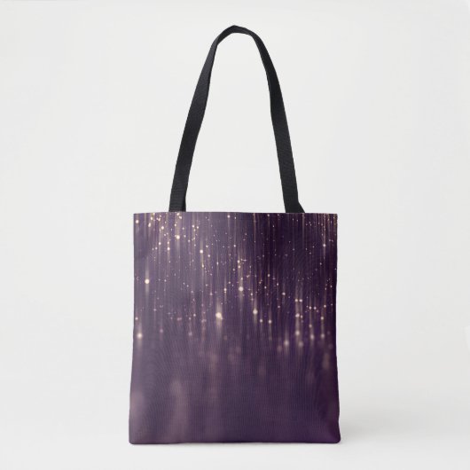 Violet Bokeh Circles: Schöne Illustration Tasche (Vorderseite)
