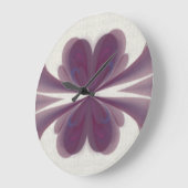 Violet Bow Fractal Clock Große Wanduhr (Winkel)