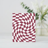 Violet Burgundy Wedding Collection Karo überprüft (Stehend Vorderseite)