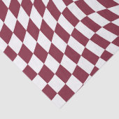 Violet Burgundy Wedding Collection Karo überprüft Seidenpapier (Detail)