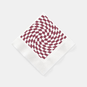 Violet Burgundy Wedding Collection Karo überprüft Serviette
