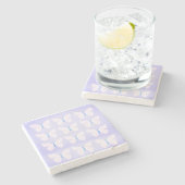 Violet Butterfells Marble Stone Untersetzer (Seitenansicht)