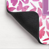 Violet Butterflies Muster Mousepad (Ecke)