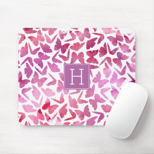 Violet Butterflies Muster Mousepad (Mit Mouse)